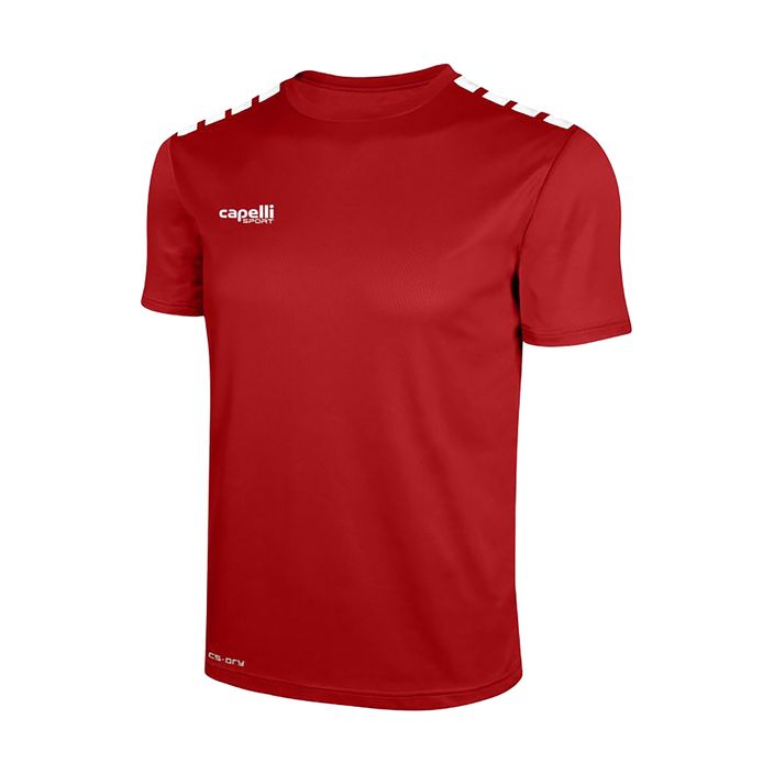 Detské futbalové tričko Cappelli Cs One Youth Jersey Ss červená/biela 2