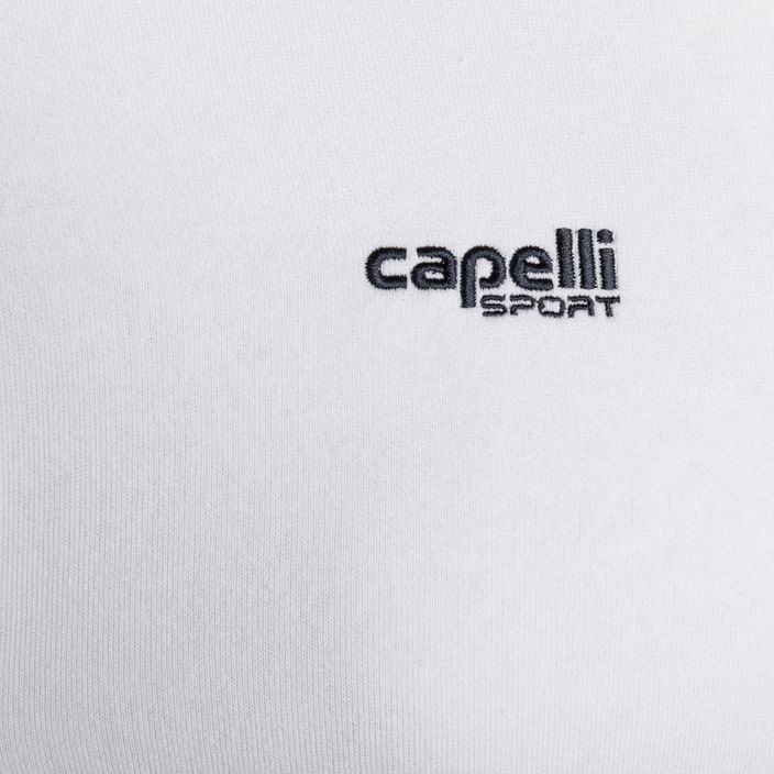 Pánska mikina Capelli Basics Adult Zip Hoodie Football Sweatshirt white 3