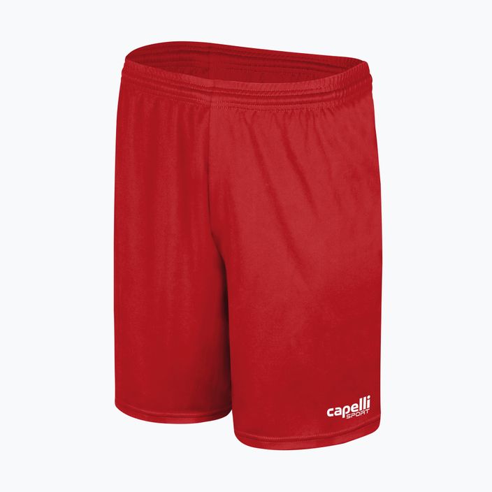 Capelli Sport Cs One Adult Match červeno-biele detské futbalové šortky 4