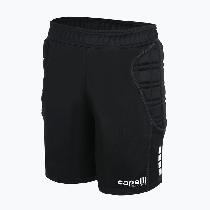 Capelli Basics I Brankárske šortky pre dospelých black/white 4