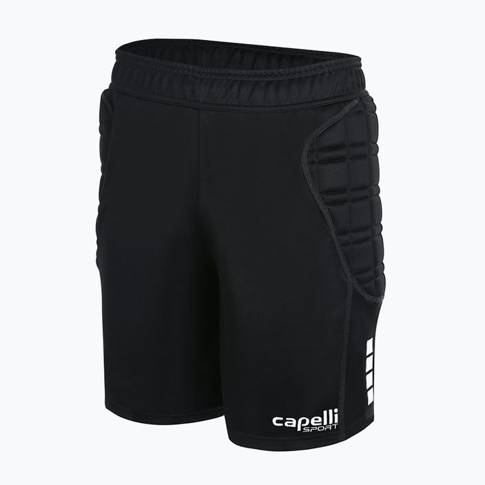 Capelli Basics I Youth Brankárske šortky s vypchávkami black/white 5
