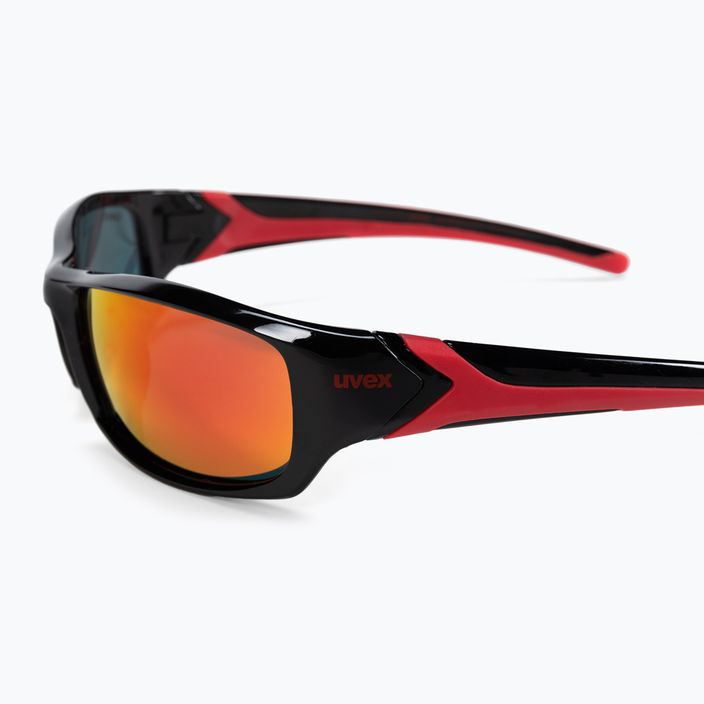 UVEX Sportstyle 211 slnečné okuliare čierno-červené S5306132213 5