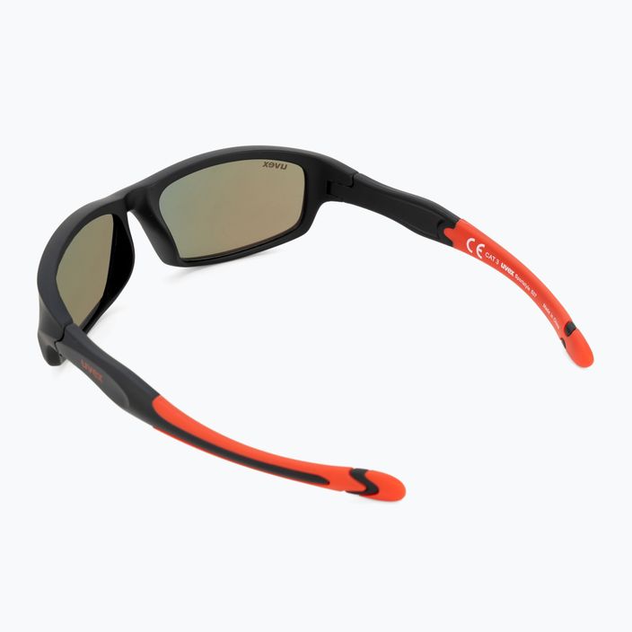 UVEX detské slnečné okuliare Sportstyle black mat red/ mirror red 507 53/3/866/2316 2
