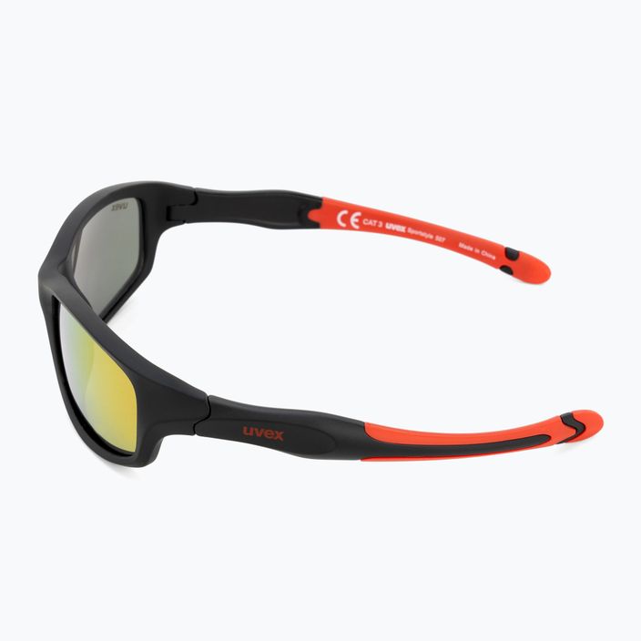 UVEX detské slnečné okuliare Sportstyle black mat red/ mirror red 507 53/3/866/2316 4