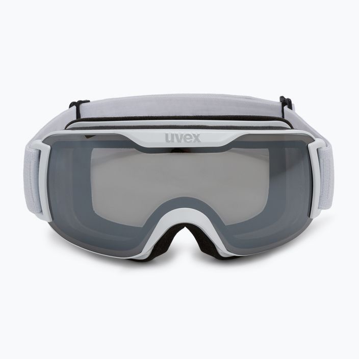 Lyžiarske okuliare UVEX Downhill 2 S LM white mat/mirror silver/clear 55//438/126 2