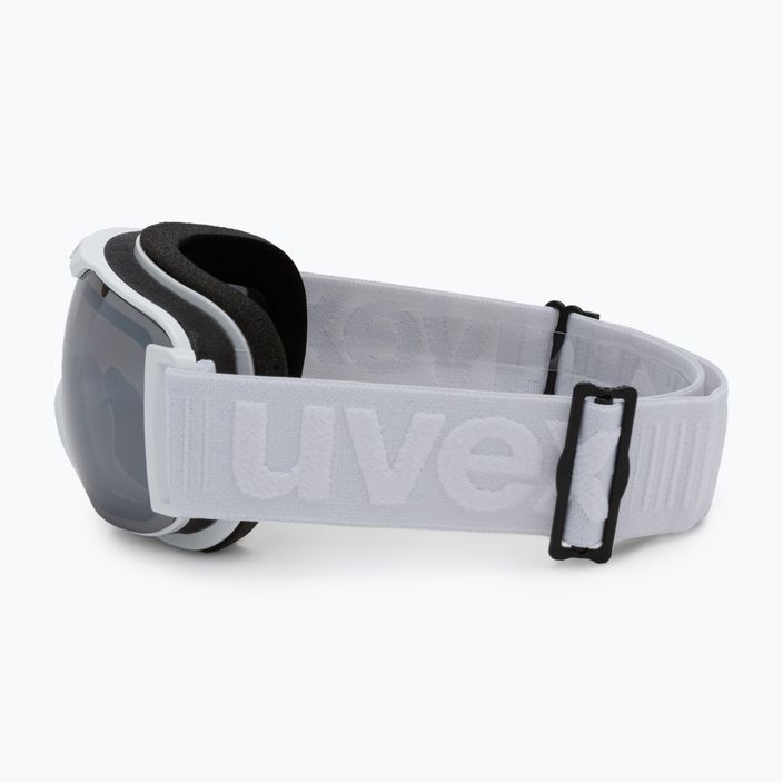 Lyžiarske okuliare UVEX Downhill 2 S LM white mat/mirror silver/clear 55//438/126 4