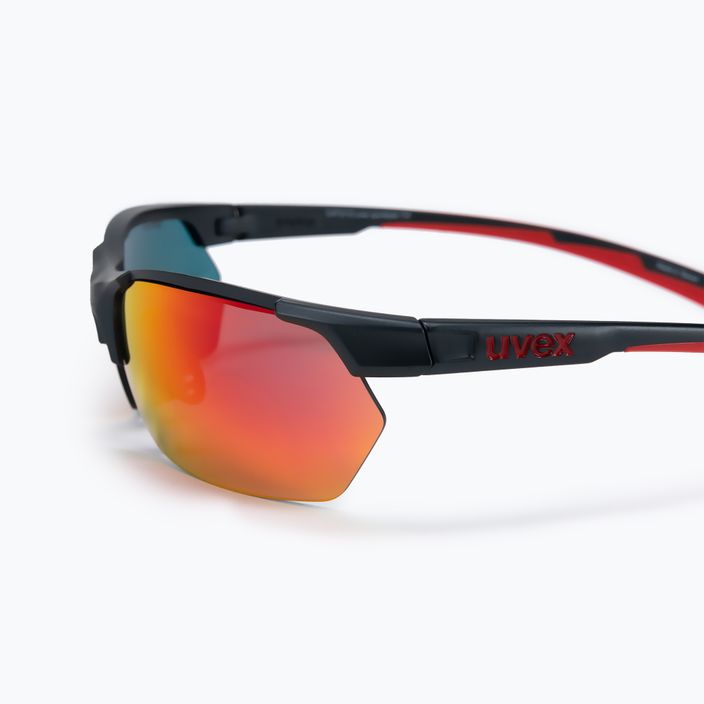 UVEX Sportstyle 114 slnečné okuliare čierno-červené S5309395316 4