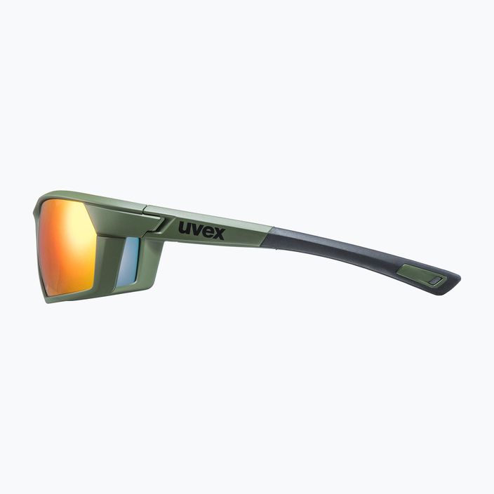 Slnečné okuliare UVEX Sportstyle 225 olivovo zelená matná/zrkadlovo strieborná 53/2/025/7716 7