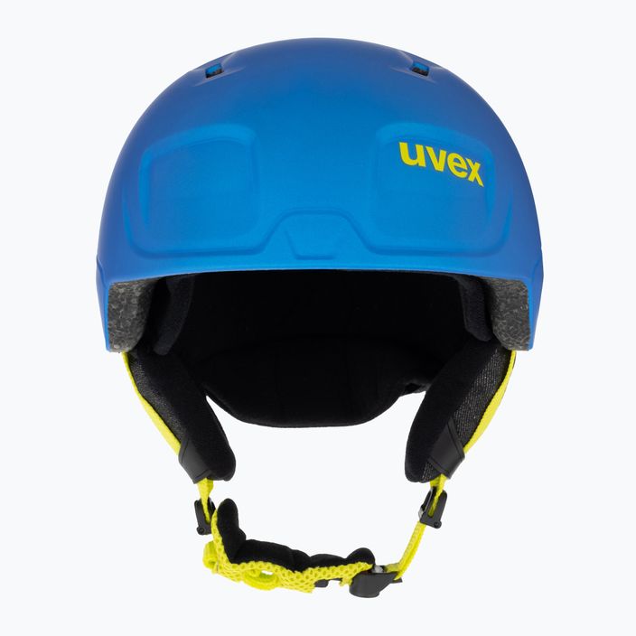 Detská lyžiarska prilba UVEX Manic Pro blue/lime matt 2