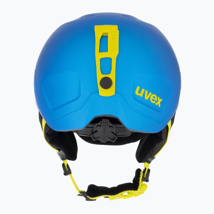 Detská lyžiarska prilba UVEX Manic Pro blue/lime matt 3
