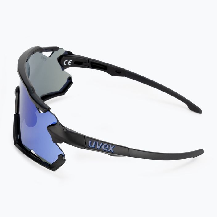 Cyklistické okuliare UVEX Sportstyle 228 black matt/mirror blue 53/2/067/2206 4