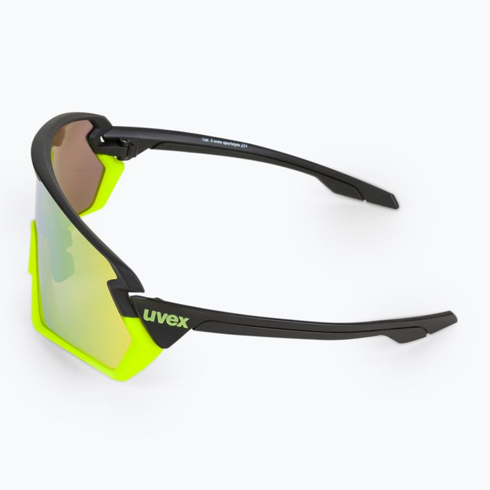 UVEX Sportstyle 231 cyklistické okuliare čierno-zelené S5320652616 4