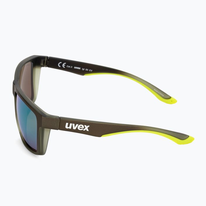 Slnečné okuliare Uvex Lgl 50 CV olivovo matné/zrkadlovo zelené 53/3/008/7795 4