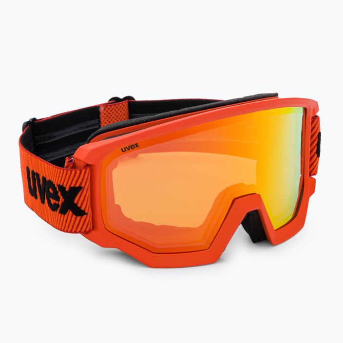 Lyžiarske okuliare UVEX Athletic FM fierce red mat/mirror orange 55//52/313