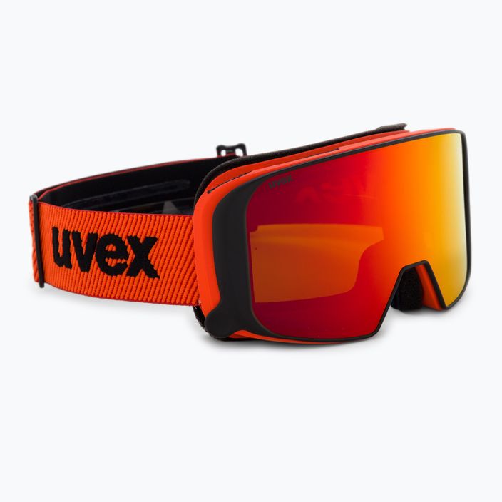 Lyžiarske okuliare UVEX Saga TO fierce red mat/mirror red laser/gold lite/clear 55/1/351/33 7