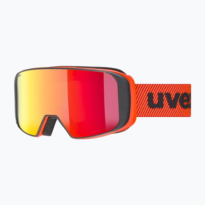 Lyžiarske okuliare UVEX Saga TO fierce red mat/mirror red laser/gold lite/clear 55/1/351/33 8
