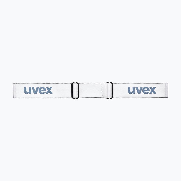 Lyžiarske okuliare UVEX Elemnt FM white mat/mirror silver blue 55//64/13 10