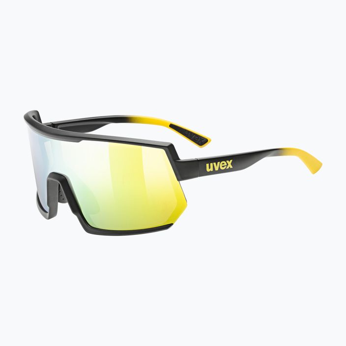 Cyklistické okuliare UVEX Sportstyle 235 sunbee black mat/mirror yellow 53/3/003/2616