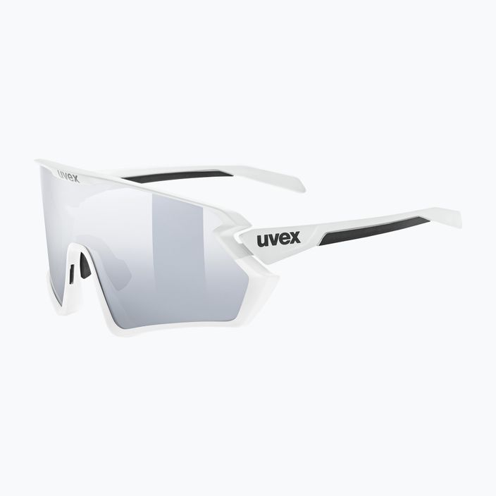UVEX Sportstyle 231 2.0 cloud white mat/mirror silver cyklistické okuliare 53/3/026/8116 5