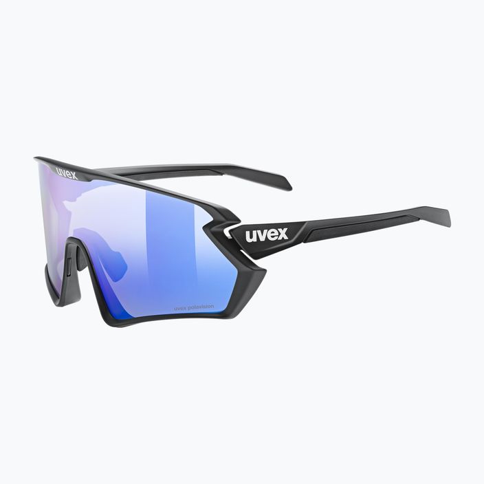 Cyklistické okuliare UVEX Sportstyle 231 2.0 P black mat/mirror blue 53/3/029/2240 5