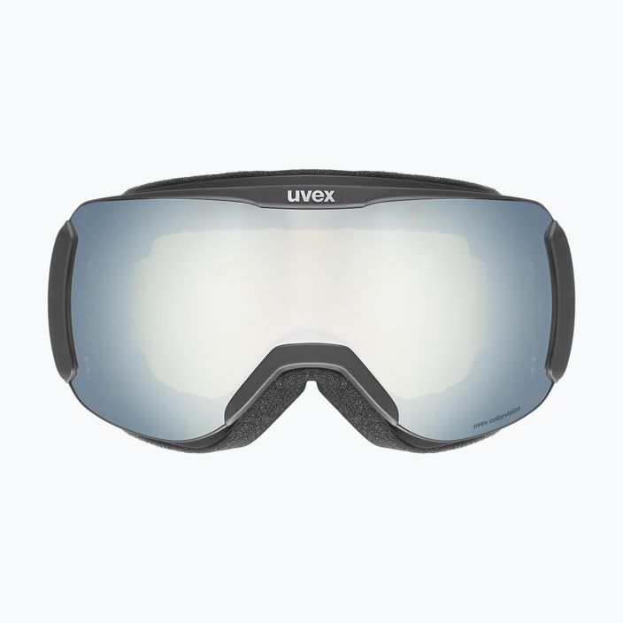 UVEX Downhill 2100 CV lyžiarske okuliare čierne matné/zrkadlové biele/colorvision zelené 2