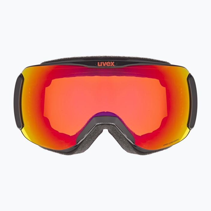 UVEX Downhill 2100 CV S2 lyžiarske okuliare čierne lesklé/zrkadlové oranžové/colorvision orange 6
