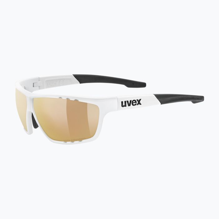Slnečné okuliare UVEX Sportstyle 706 CV V biely matný/červený zrkadlový povrch