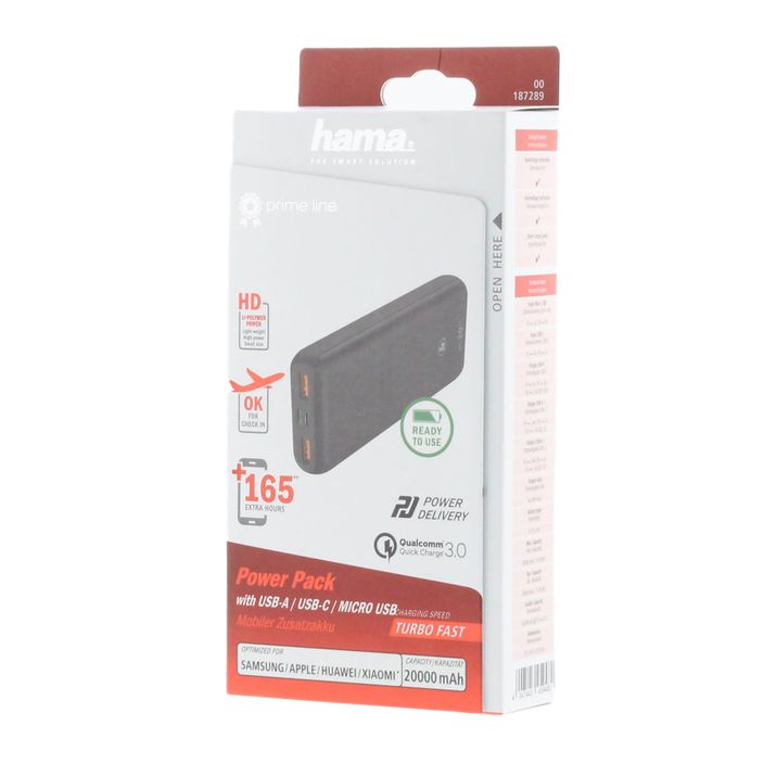 Hama PD2-HD Power Pack 2 mAh čierny 187289 2