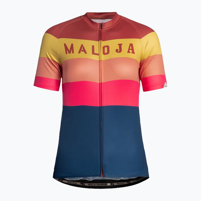 Dámsky cyklistický dres Maloja MadrisaM tmavomodro-farebný 35167