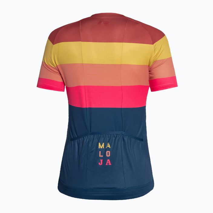 Dámsky cyklistický dres Maloja MadrisaM tmavomodro-farebný 35167 2