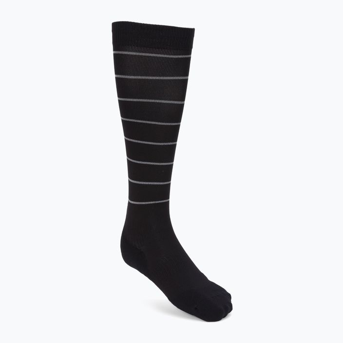 CEP Reflective pánske bežecké kompresné ponožky čierne WP505Z