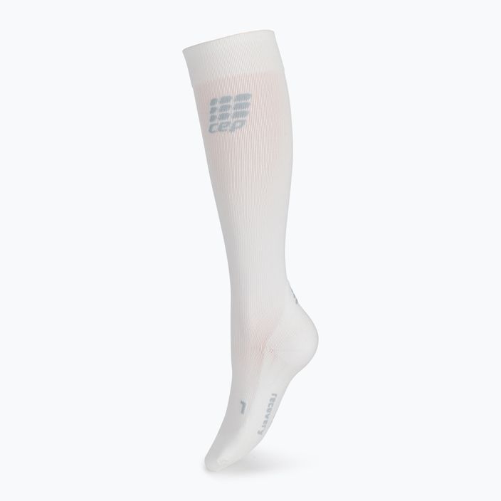 CEP Recovery pánske kompresné ponožky biele WP550R 2