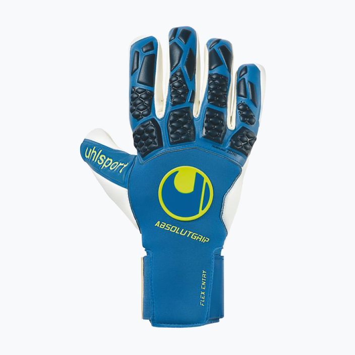 Uhlsport Hyperact Absolutgrip HN modro-biele brankárske rukavice 101123501 4