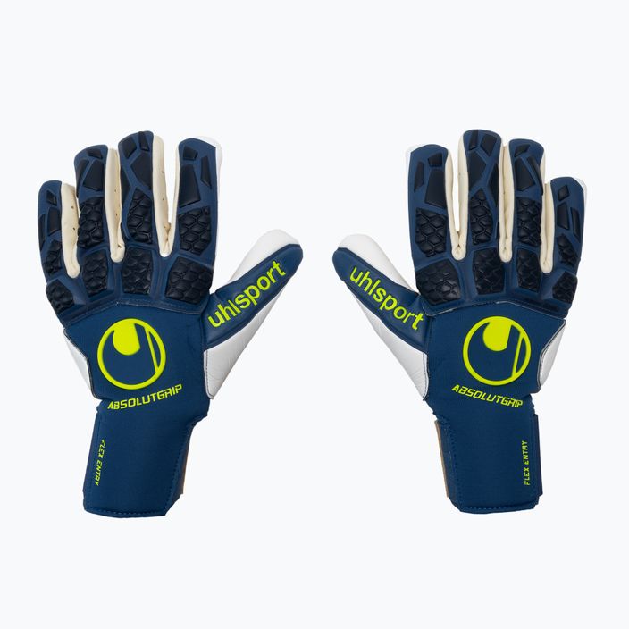 Uhlsport Hyperact Absolutgrip HN modro-biele brankárske rukavice 101123501