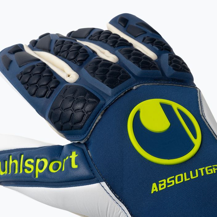 Uhlsport Hyperact Absolutgrip HN modro-biele brankárske rukavice 101123501 3