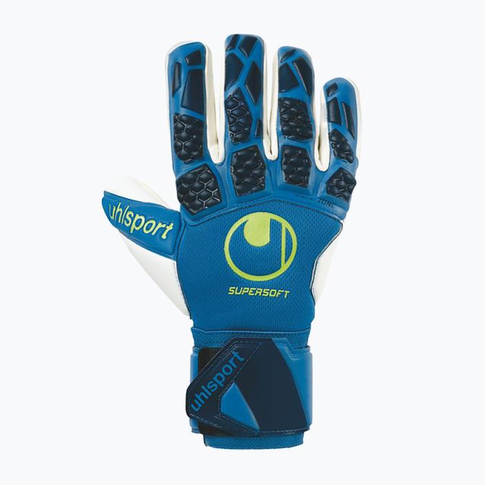 Uhlsport Hyperact Supersoft HN modro-biele brankárske rukavice 101123601 4