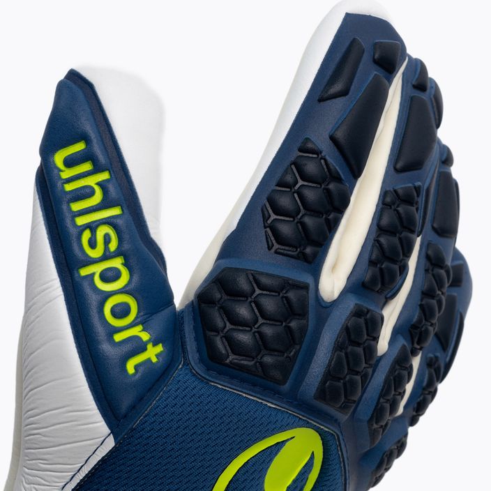 Uhlsport Hyperact Supersoft HN modro-biele brankárske rukavice 101123601 3
