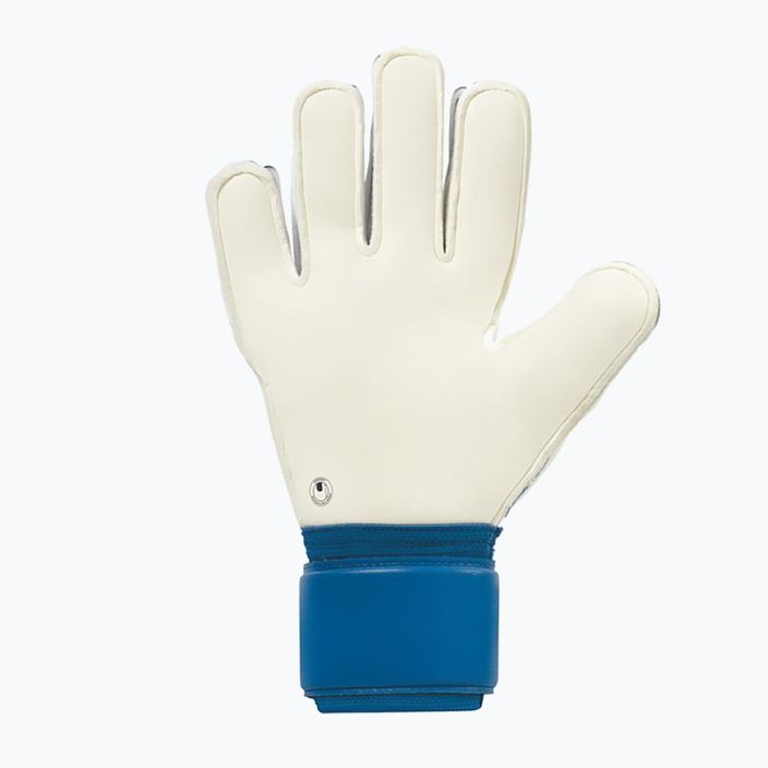 Detské brankárske rukavice uhlsport Hyperact Supersoft modro-biele 101123701 5