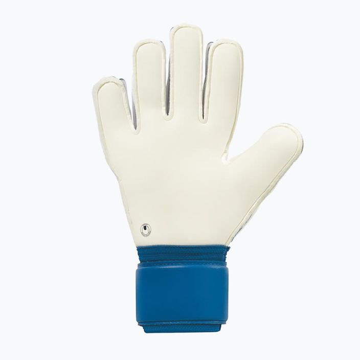 Uhlsport Hyperact Supersoft modro-biele brankárske rukavice 101123701 5