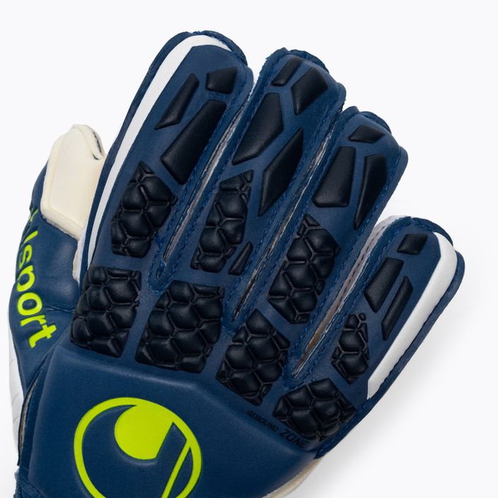 Uhlsport Hyperact Soft Flex Frame brankárske rukavice modré a biele 101123801 3