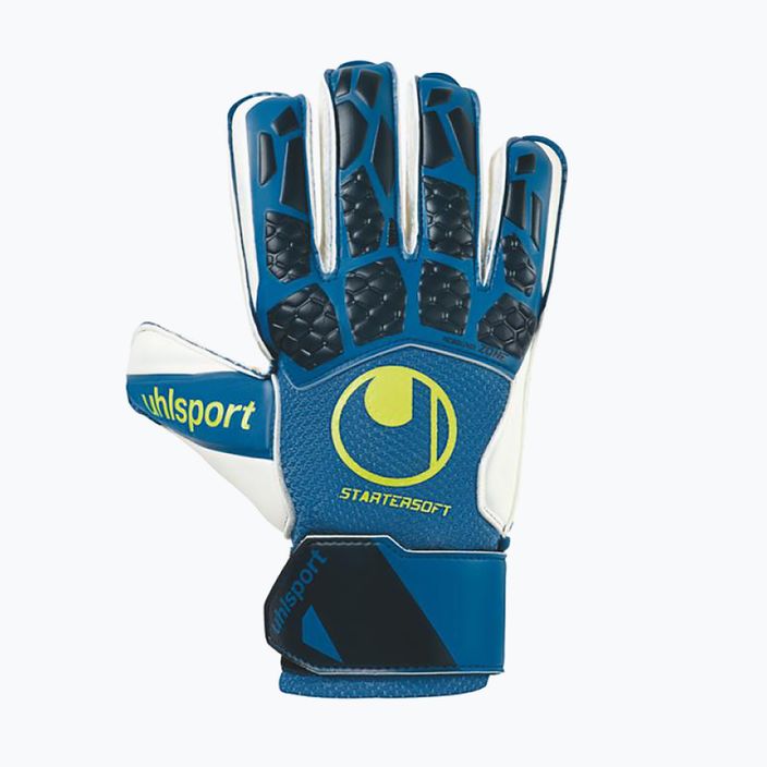 Detské brankárske rukavice uhlsport Hyperact Startersoft modré 101124001 4