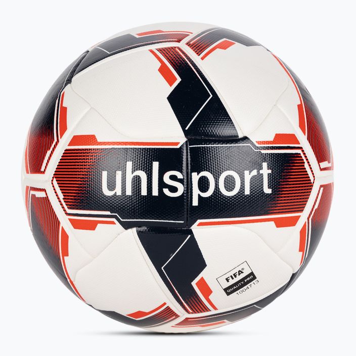 Futbalová lopta uhlsport Match Addglue white/navy/fluo red rozmiar 5