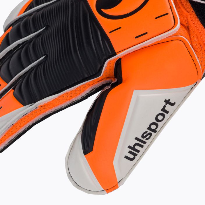 Uhlsport Soft Resist+ Flex Frame brankárske rukavice oranžovo-biele 1112741 3