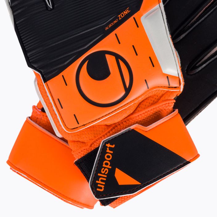 Uhlsport Soft Resist+ Flex Frame brankárske rukavice oranžovo-biele 1112741 4