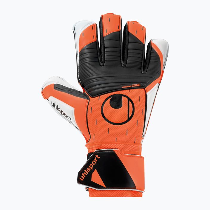 Uhlsport Soft Resist+ brankárske rukavice oranžovo-biele 1112751 5