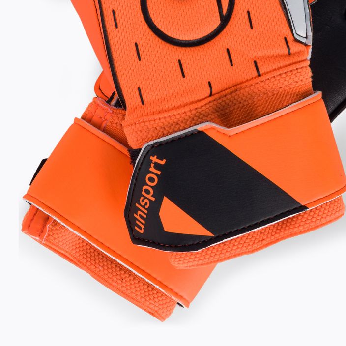 Uhlsport Soft Resist+ brankárske rukavice oranžovo-biele 1112751 4