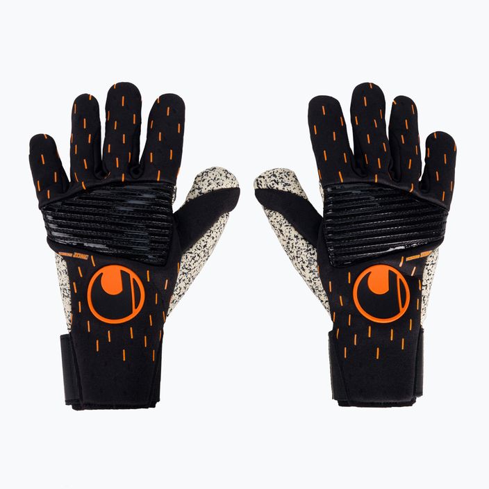 Uhlsport Speed Contact Supergrip+ Reflex brankárske rukavice čierno-biele 1112591