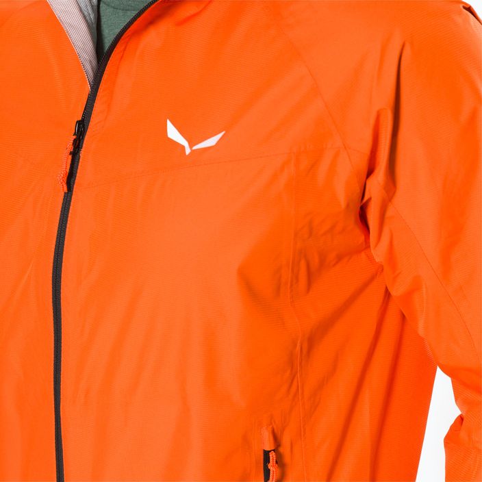 Salewa pánska bunda do dažďa Puez Aqua 3 PTX oranžová 00-0000024545 5