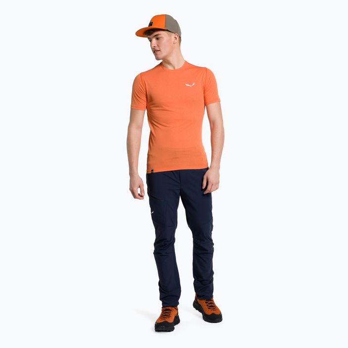 Salewa Pedroc 3 Dry pánske trekingové tričko oranžové 00-0000027725 2