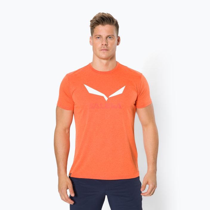 Pánske trekingové tričko Salewa Solidlogo Dry orange 00-0000027018